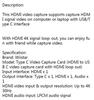4K UHD USB 3.0 в HDMI Карта захвата для видео, игрового стриминга и записи