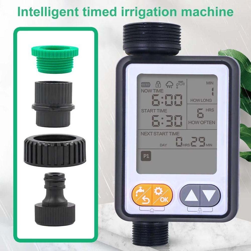 IPX5 Waterproof Digital Watering Timer Large Screen Garden Watering Timer  Garden Watering