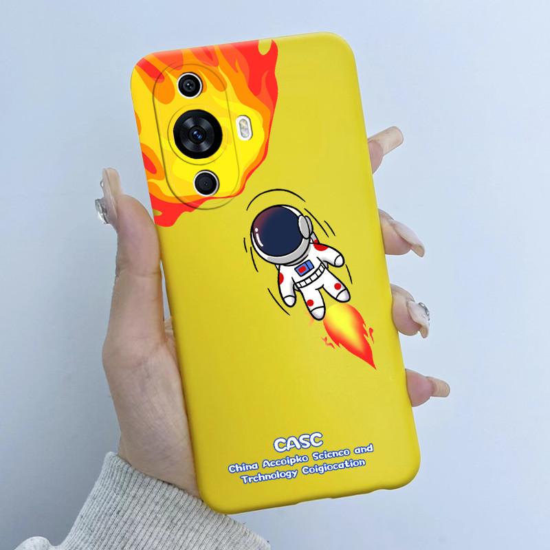 Чехол для Huawei Nova 12s FOA-LX9 Дизайн 'Цветочная Девочка' Мягкий Силиконовый Чехол для Huawei Nova 11 Nova11 Pro Ultra Nova12s Чехлы для Телефона