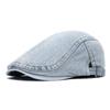 Spring Autumn Denim Beret Men Women Cap Thin Breathable Forward Cap