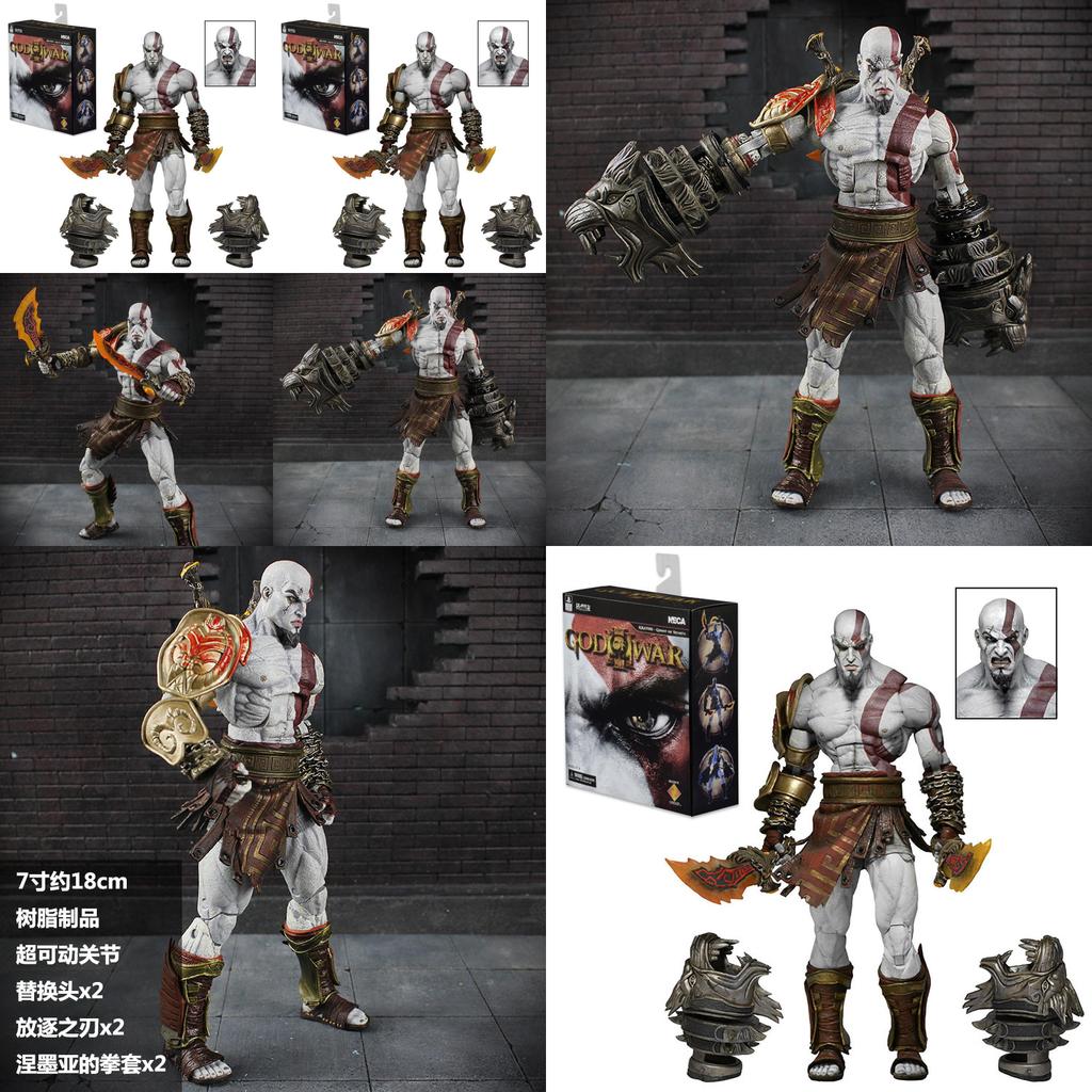 Neca God Of War 3 Кратос Экшн-фигурка 7 дюймов Высокодетализированная ПВХ Коллекционная модель