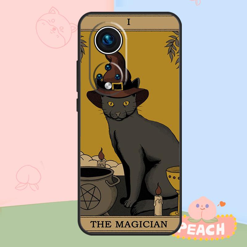 Cats Tarot Witchcraft Case For Honor Magic 8 6 7 Pro Honor 400 200 70 90 Lite X8b X8c X9a X9b X9c X9d Win RT Cover