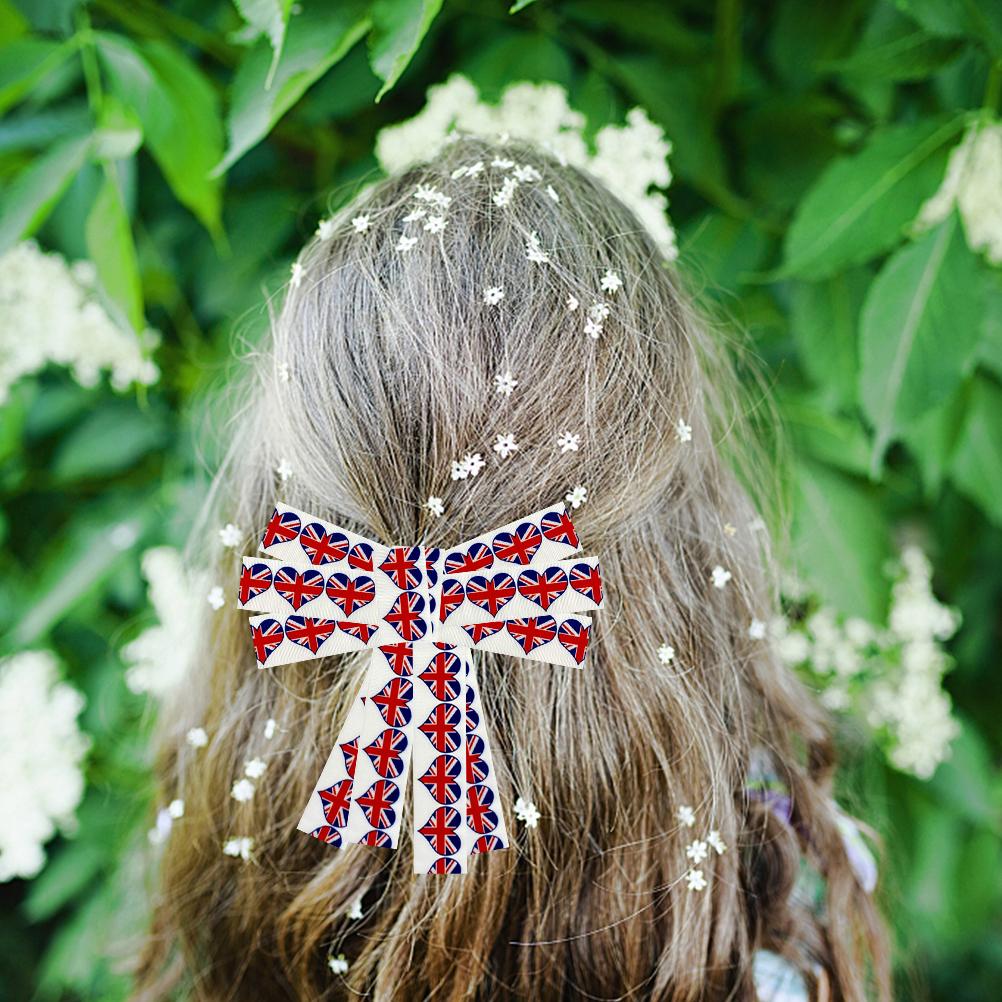 Лента Union Jack 38 мм с принтом флага Великобритании, лента Grosgrain для изготовления бантов для волос, юбилейная лента 