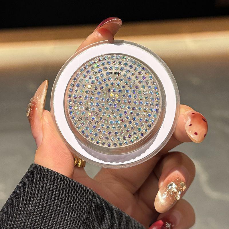 Diamond-Studded Magnetic Phone Holder: Multi-functional, Creative Round Desktop Stand with MagSafe Compatibility