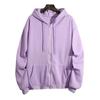 Loose Hooded Sweater Women's 2024 Autumn and Winter Plus Size Zip-up Cardigan Top