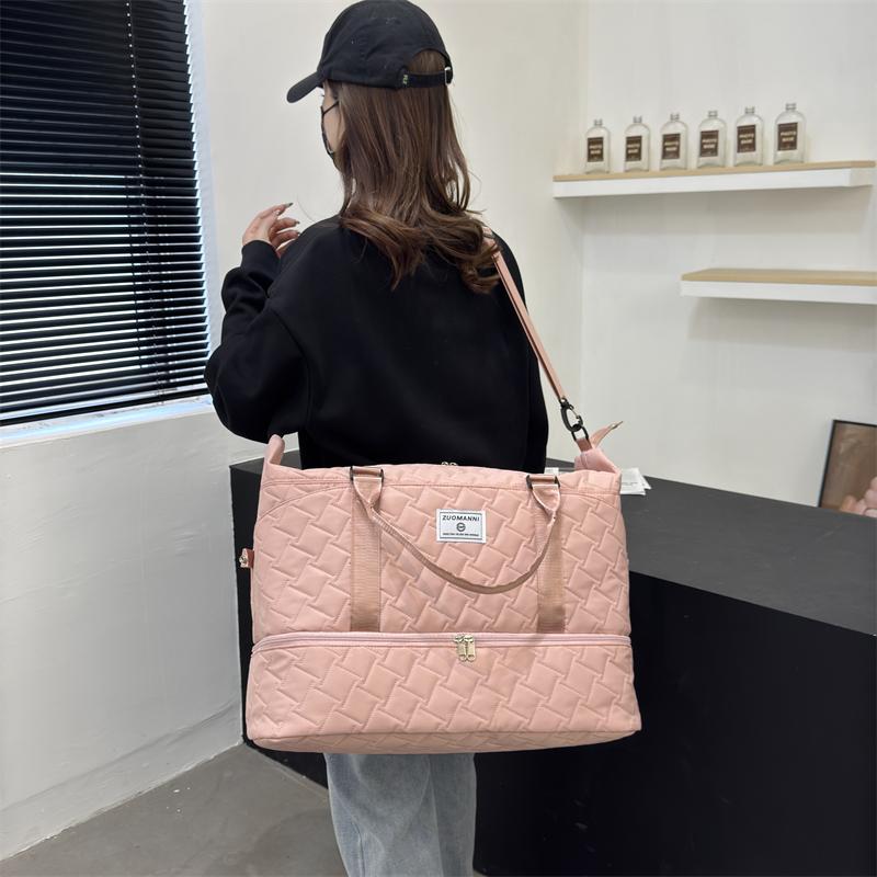 Large Capacity Travel Bag Women's Short-distance Outgoing Luggage Bag Storage Bag Dry And Wet Separate Sports Fitness Handbag