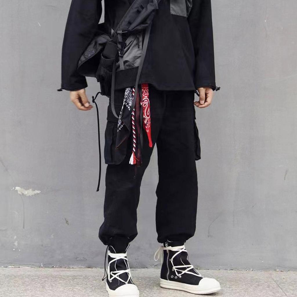 Hip Hop Kerchief Pants Chain Paisley Bandana Wallet Chain Ribbon Biker Headscarf Metal Keychain Bags Pants Jewelry Gift