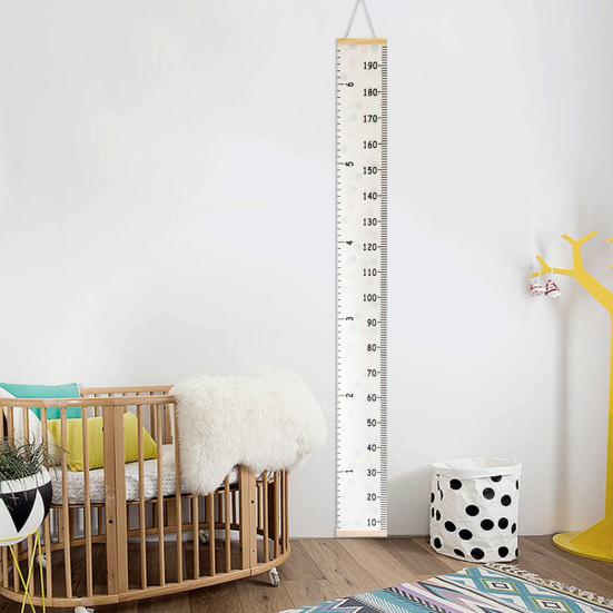 Wall Hanging Kids Growth Chart Precise Scale Children Room Nursery Bedroom Baby To Adults Boys Girls Height Measurement Ruler