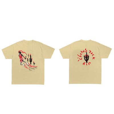 Новое поступление Футболка Cactus Jack Мужская Женская Хип-Хоп Уличная Одежда Футболка ASTROWORLD Сваг Смешная Футболка Хлопковые Футболки Топы