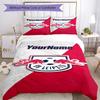 Rb Leipzig Customize Your Name Bedding Set Breathable Duvet Cover With Pillowcases Decorative Bed Linen For Bedroom Home Decoration Birthday Gift