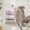 Полотенца и банные полотенца, набор из трех предметов, мягкие банные полотенца из хлопка, однотонные, для взрослых, бытовые, водопоглощающие, подарочный набор