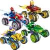 Мини-фигурки строительных блоков Mini Marvel в слепой коробке Большой Гоблин Человек-паук Железный человек Веном Капитан Ястреб Дэдпул Техно-броня Подарок Игрушки