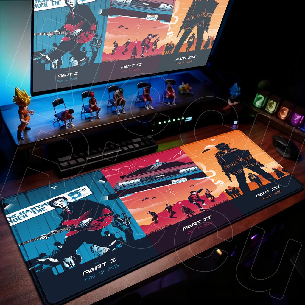 New Car Computer Office Long Desk Mats Large Gamer Speed Mouse Pads XXL HD Printing Back To The Future Keyboard Durable Washable
