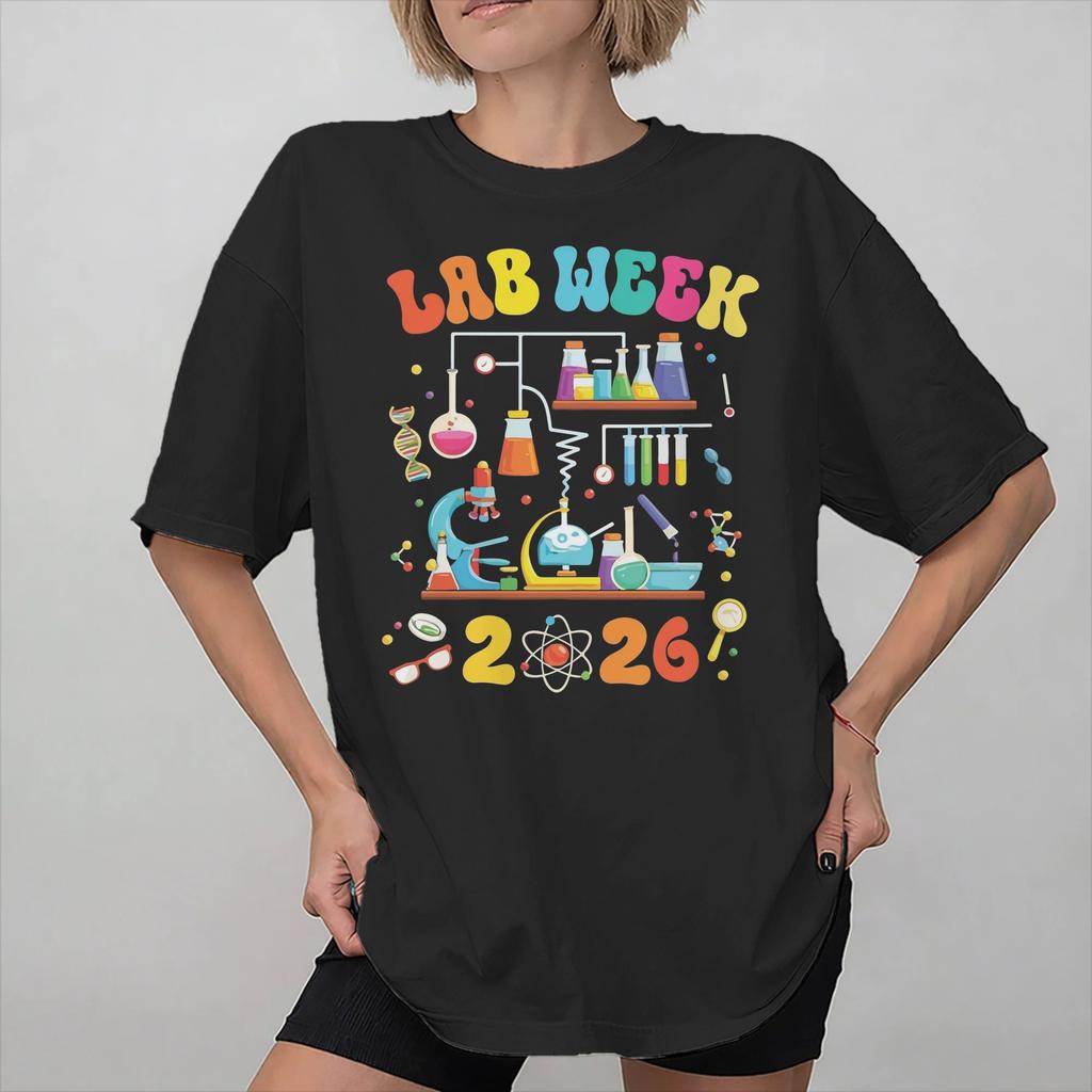 Lab Crew Lab Week 2026 Graphic Printing T Shirt for Unisex Women Cotton Tee Shirt Clothing