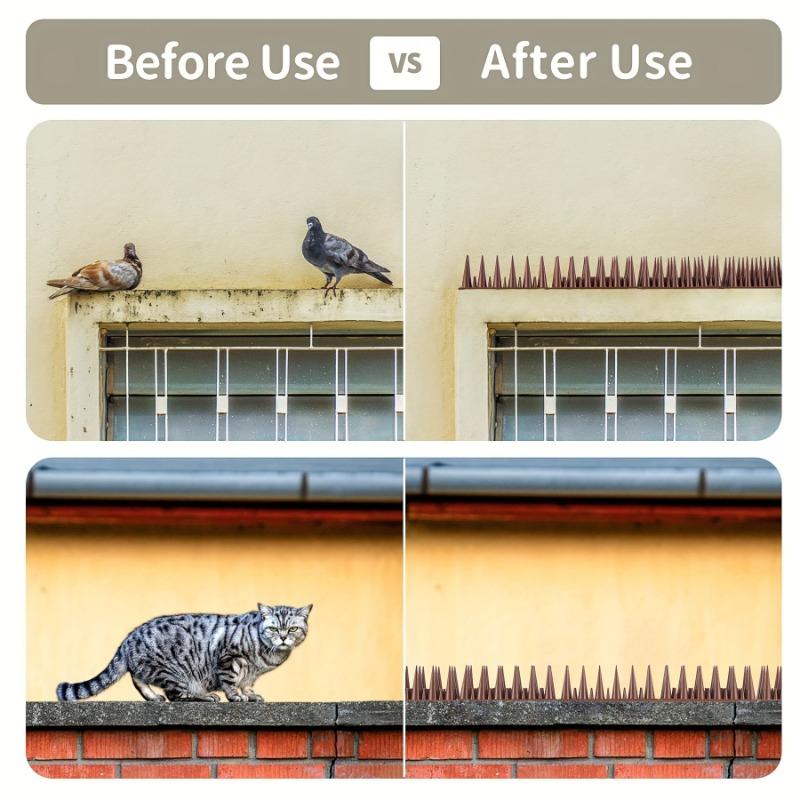 1pcs, Defender Spikes, Cat And Bird Deterrent - Outdoor Pest Defender To Keep Off Pigeon, Squirrel, Woodpecker & More.