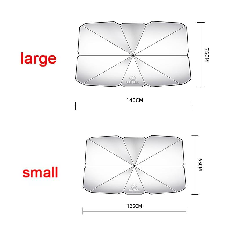 Lexus Car Sunshade Umbrella Car Front Window Sunshade Cover For Lexus F SPORT ES RX NX LS UX LM LX GX LC RZ IS CT GS RC SC LBX AES1