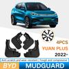 4PCS Car Wheel Mudguard for BYD Atto 3 Yuan Plus 2022 2023 Automobile Refitted Soft Tire Fender with Screw
