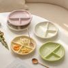 Ceramics Division of Fat Reduction Plate Separation Tableware Weight Loss Quantitative Plate Three Compartments 211