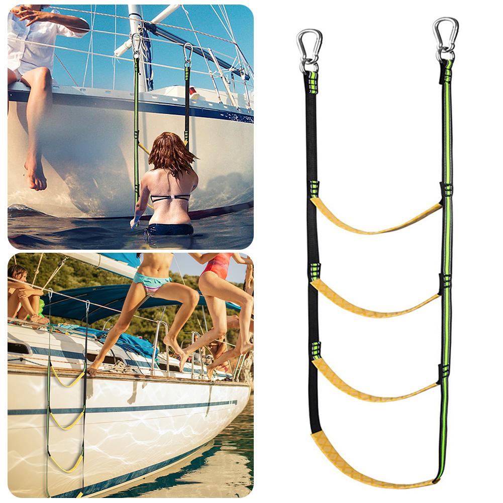 3/4/5 ступенчатая веревочная лестница для лодки, посадочная веревочная лестница, каяк, моторная лодка, каноэ, скоростной катер, лодка, яхта, аксессуары для лодок