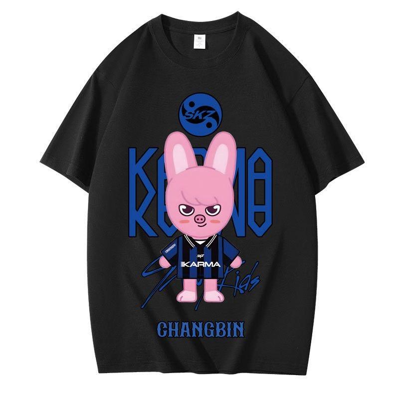 Straykids KARMA SKZOO Футболка Kpop Звезда Футболка