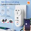 Tuya Wi-Fi умная USB-розетка 3-контактная вилка Южная Африка Индия-ЕС Великобритания США адаптер для зарядки голосовой синхронизации для Google Home Alexa