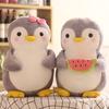 Baby Bear Cute Penguin Hugging Fruit Plush Stuffed Doll Kids Toy Home Decor Valentine Gift