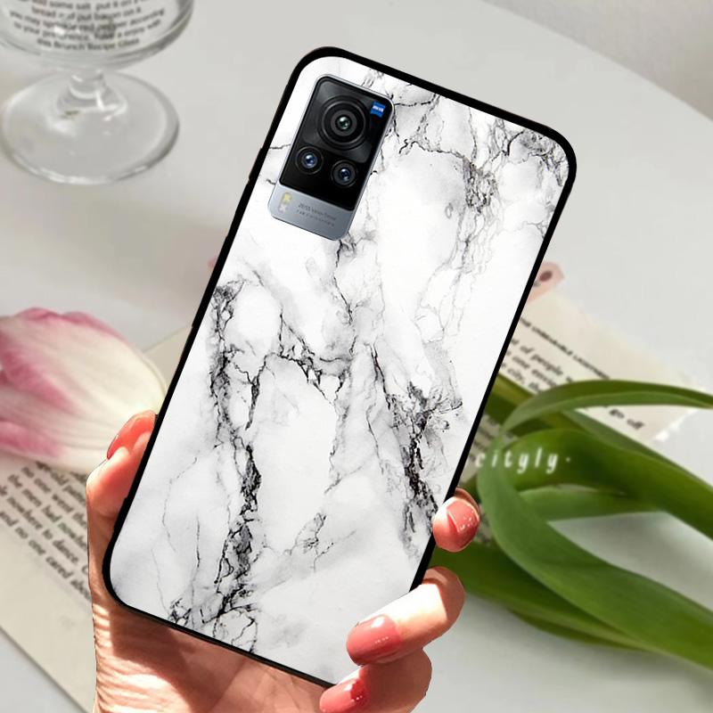 Чехол для VIVO X60 Pro 5G V2046 V2047A Мультяшный Милый Матовый Силиконовый ТПУ Мягкий Чехол для Телефона Для Vivo X60 X 60 Ударопрочный Coque Бампер