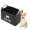 Dog Toy Basket Storage Bins - With Wooden Handle,collapsible Pet Supplies Storage Basket Puppy Toy Box Storage Basket/bin Kids Toy Chest Storage Trunk