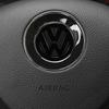 VEMZG1 For VW Volkswagen Jetta MK5 Golf fashion Car ABS Plastic Steering Wheel Logo Circle Trim Sticker For Volkswagen VW Golf Polo Jet