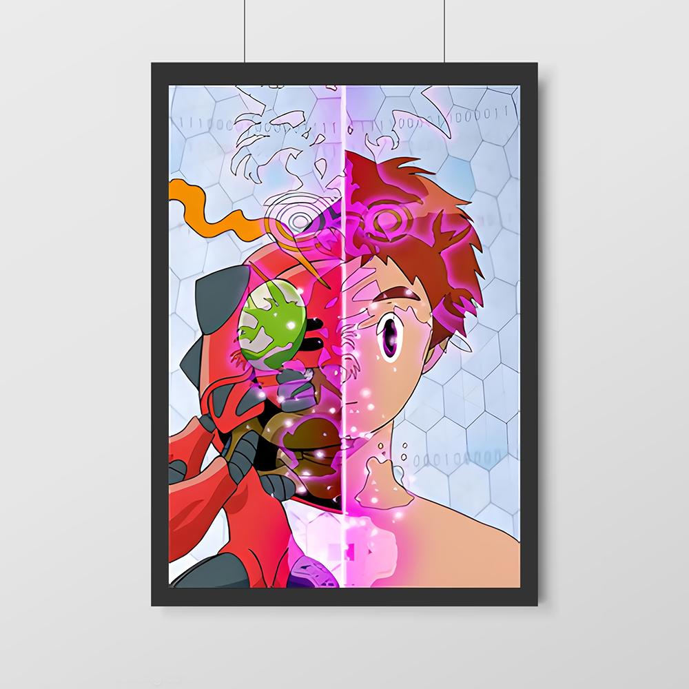 Аниме Digimon холст плакат персонаж мультфильма современный дом настенная живопись печать фотографии Спальня Декор в гостиную росписи подарок