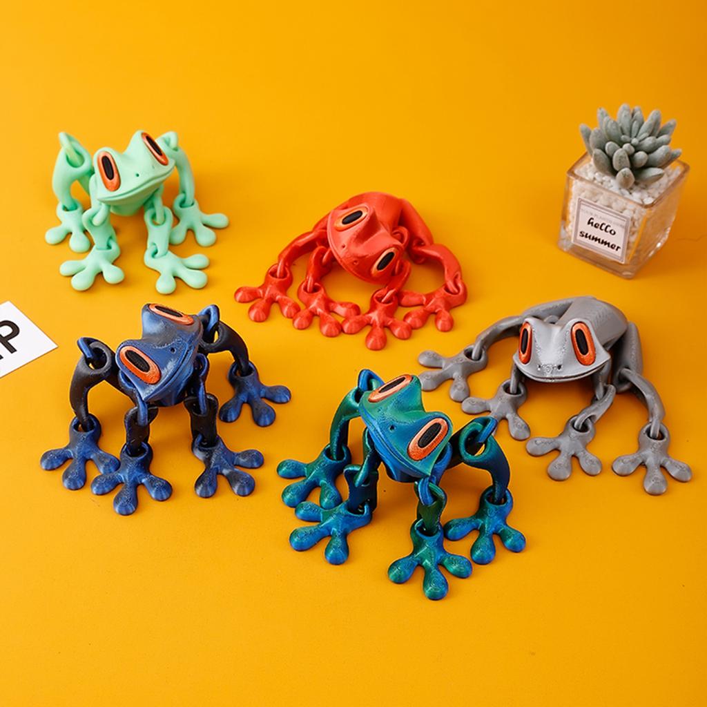 3D-печатная игрушка-магнит, Шарнирная 3D-печатная игрушка-животное, Подходит для украшения холодильника/автомобиля