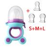 Silicone Baby Food Pacifier with Spoon Set Infant Food Vegetable Fruit Feeder Toddler Soft Spoons Kids Feeding Nipple Soother
