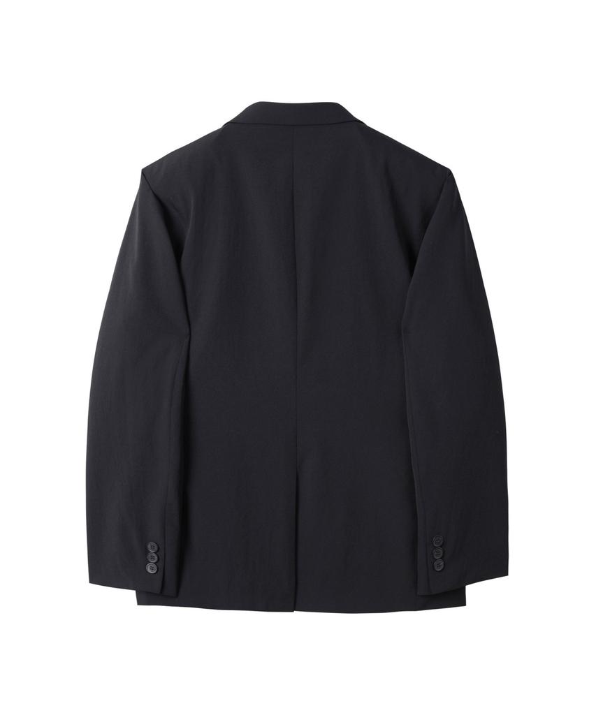 Customellow Black Slim Fit Wool Blended Setup Jacket Cwjam25401Bkx