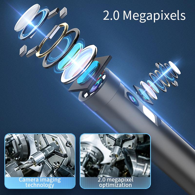 Камера для осмотра эндоскопа 3 в 1 Micro USB/Type-C Мини камера для осмотра для IOS iPhone Водонепроницаемый трубопроводный бороскоп