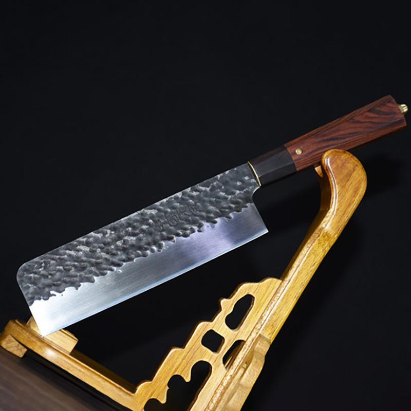 8 Inch Nakiri Knife High Manganese Steel Blade Wood Handle Chef Slicing Vegetables Cleaver Meat Sushi Japanese Kitchen Knife