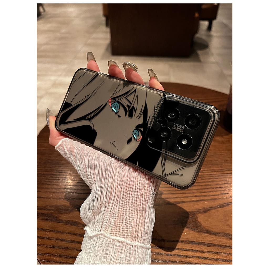 Аниме Манга Глаза Лайн-арт ТПУ Чехол для Телефона Для IPhone 15 14 13 Pro Max и Samsung Galaxy S24 S23 Ultra, Прозрачный Ударопрочный Защитный Чехол