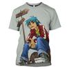 Rock Band Gorillaz Series Print Summer Men's O-Neck T-shirt Casual Short Sleeve Oversized T Shirts Fashion Trend Men Clothing