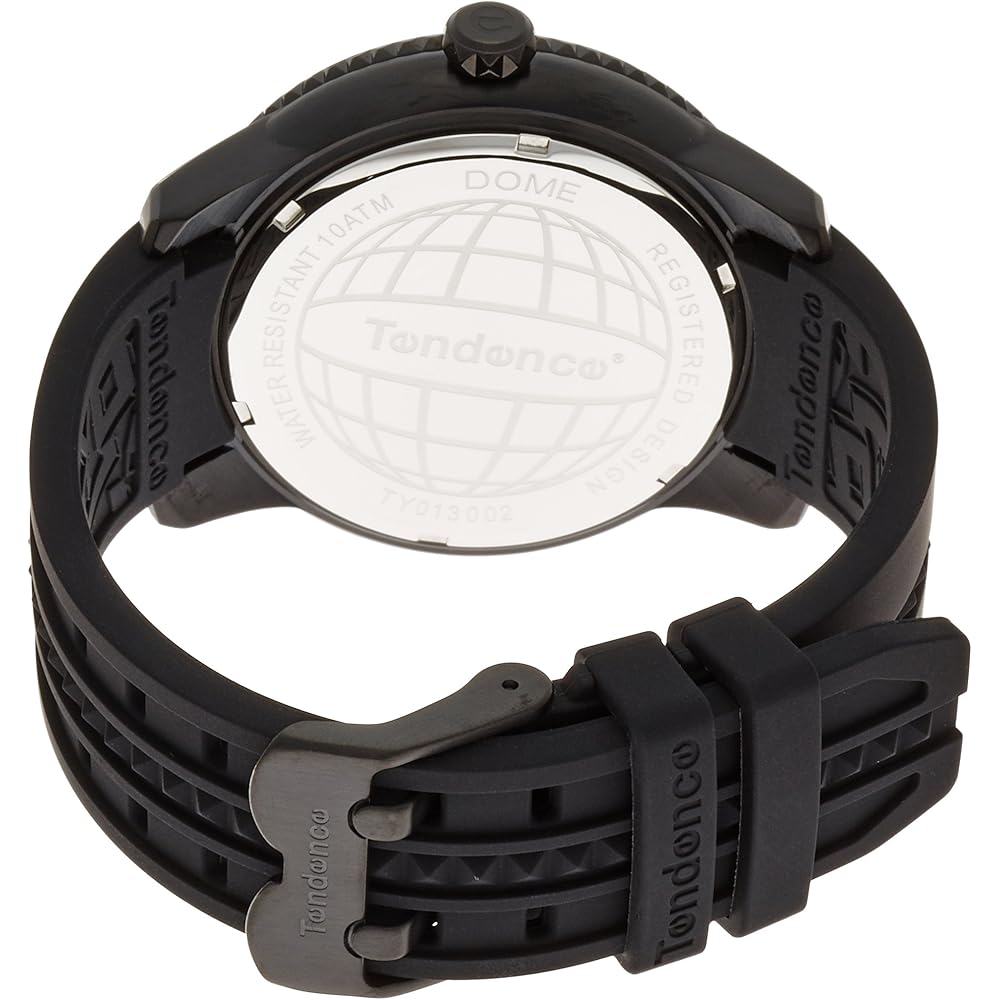 Мужские часы Tendence DOME 45 мм, черный циферблат, нержавеющая сталь, минеральное стекло, кварцевый механизм, TY013002 [Параллельный импорт]
