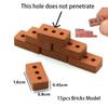 Durable Real Mini Bricks Model Small Simulation Mini Brick Model  Dollhouse Accessories