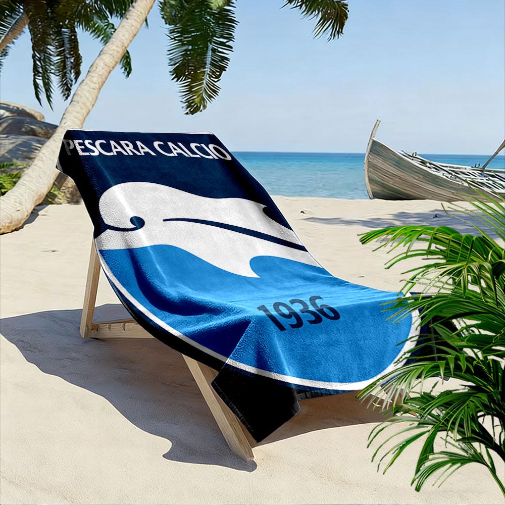 Pescara Calcio Crest Towel A must-have beach towel for beach travel