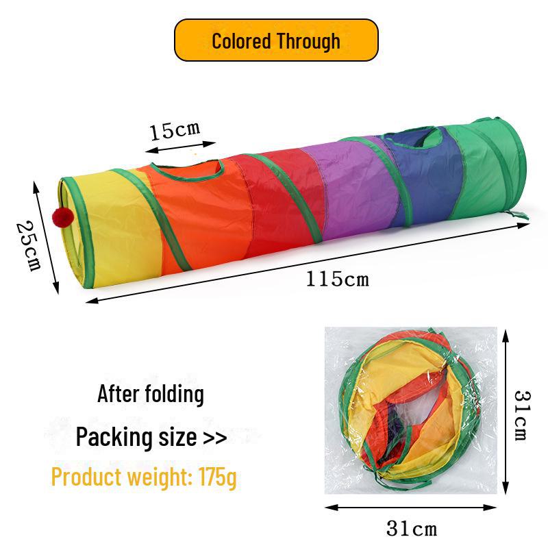 Многофункциональная палатка-туннель для кошек и спальный мешок для котят - игрушка для самостоятельного развлечения