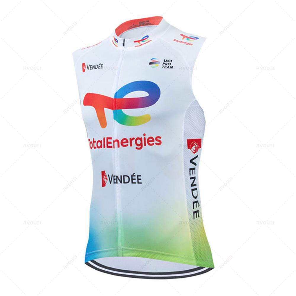 Total Energies Cycling Jersey Set Summer Short Sleeve Breathable Bicycle Men's Bike Clothing Maillot Ropa Ciclismo Uniform Suit