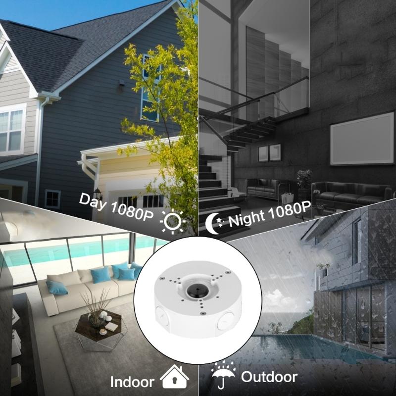 IP66 Rateds Weatherproof Aluminum Junction Box for Various Domes Camera Models for Secure Installation