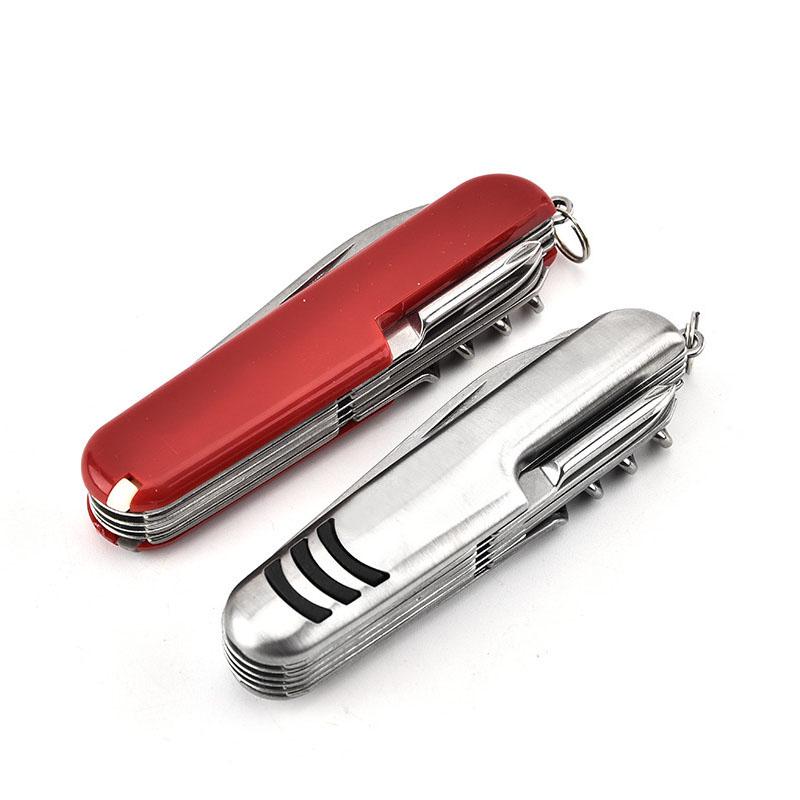 11in 1 Multi-function Stainless Steel Mini Swiss Army Knife Household Combination Tool Folding Pocket Knife Camping Edc