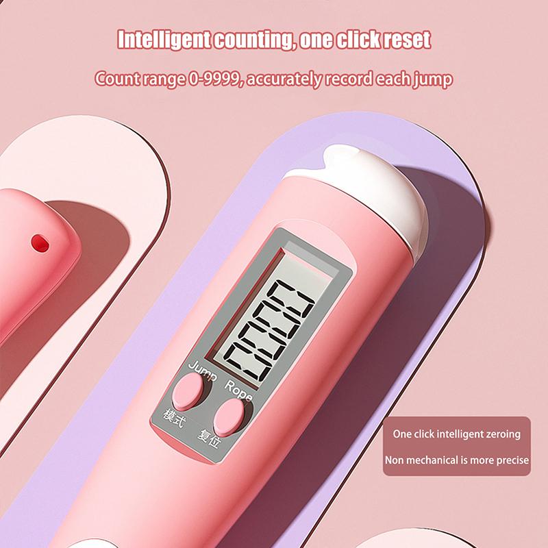 2.8M Digital Counting Jump Rope With Non-Slip Handle Adjustable Skipping Rope Jumping Rope With Counter For Kids Adults