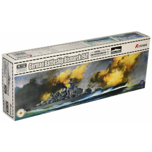 Flyhawk Models 1/700 German Navy Battleship Bismarck 1941 Plastic Model FLYFH 1132