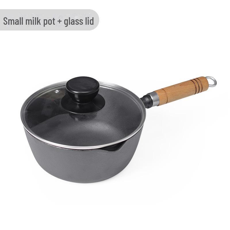 Кастрюля из утолщенного чугуна с антипригарным покрытием для молока и супа, детского питания и лапши