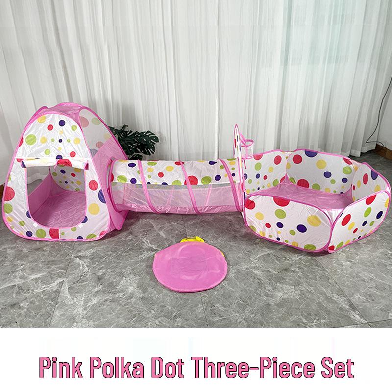 Игровой набор «Юрта 3-в-1» для детей, палатка и туннель для использования в помещении/на улице