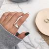 Elegant S925 Pure Silver Minimalist Irregular Ring Adjustable Size Perfect For Occasion Any