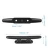 Universal 152mm 6'' Boat Cleat Rope Cleat Boat Dock Cleats Black Pack of 5